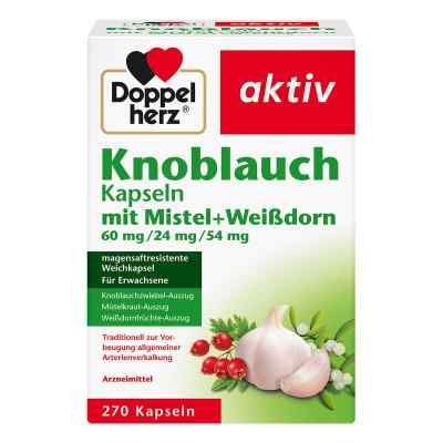 Doppelherz czosnek + jemiołą + głóg, kapsułki 60/24/54 mg 270 szt. od Queisser Pharma GmbH & Co. KG PZN 15994590