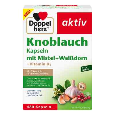 Doppelherz Czosnek, jemioła, głóg + witamina B1 kapsułki 480 szt. od Queisser Pharma GmbH & Co. KG PZN 19765739