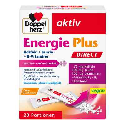 Doppelherz Energie Plus Direct granulki 20 szt. od Queisser Pharma GmbH & Co. KG PZN 16395265