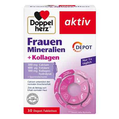 Doppelherz Frauen Mineralien+kollagen Depot tabletki  30 szt. od Queisser Pharma GmbH & Co. KG PZN 16747617