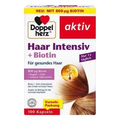 Doppelherz Haar Intensiv+biotin kapsułki 100 szt. od Queisser Pharma GmbH & Co. KG PZN 16849737