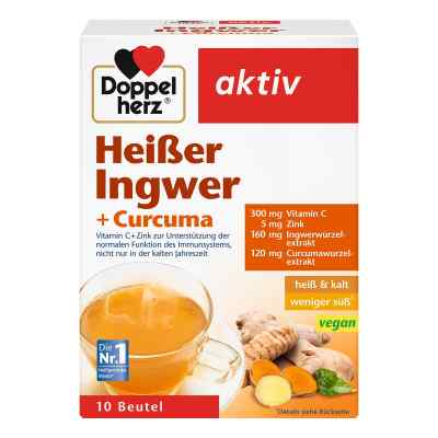 Doppelherz heisser Ingwer+curcuma saszetki 10 szt. od Queisser Pharma GmbH & Co. KG PZN 16528677