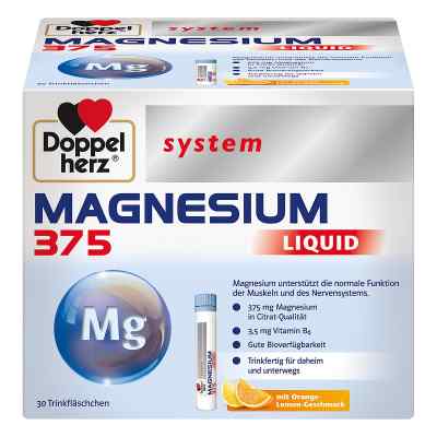 Doppelherz Magnesium 375 Liquid system ampułki do picia 30 szt. od Queisser Pharma GmbH & Co. KG PZN 15302020