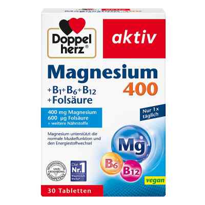 Doppelherz Magnez 400 mg tabletki 30 szt. od Queisser Pharma GmbH & Co. KG PZN 04494507