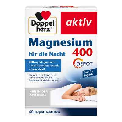 Doppelherz Magnez 400 tabletki do stosowania na noc 60 szt. od Queisser Pharma GmbH & Co. KG PZN 11119879