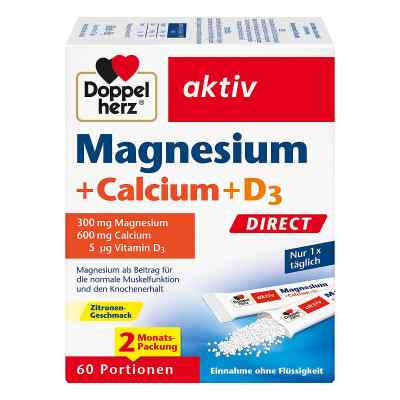 Doppelherz Magnez+Wapń+D3 Direct Pellets 60 szt. od Queisser Pharma GmbH & Co. KG PZN 18390668