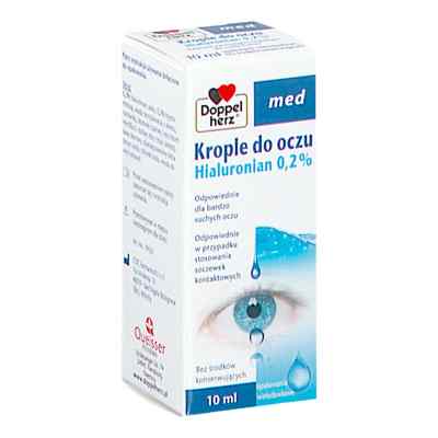 Doppelherz Med Krople do oczu Hialuronian 0,2% 10 ml od  PZN 08303941