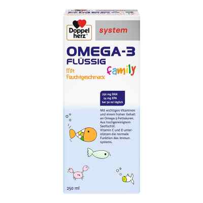 Doppelherz Omega-3 family flüssig system 250 ml od Queisser Pharma GmbH & Co. KG PZN 12351259