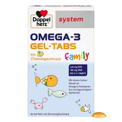 Doppelherz Omega-3 Family tabletki do żucia  60 szt. od Queisser Pharma GmbH & Co. KG PZN 12351236