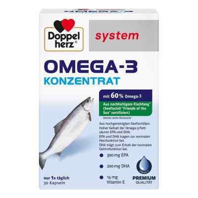 Doppelherz Omega-3 Koncentrat kapsułki  30 szt. od Queisser Pharma GmbH & Co. KG PZN 06132725