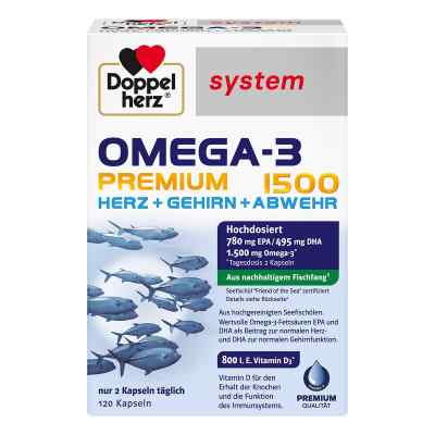 Doppelherz Omega-3 Premium 1500 System kapsułki 120 szt. od Queisser Pharma GmbH & Co. KG PZN 17173992