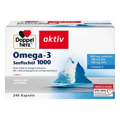Doppelherz Omega-3 Seefischöl 1000 kapsułki 240 szt. od Queisser Pharma GmbH & Co. KG PZN 16588550