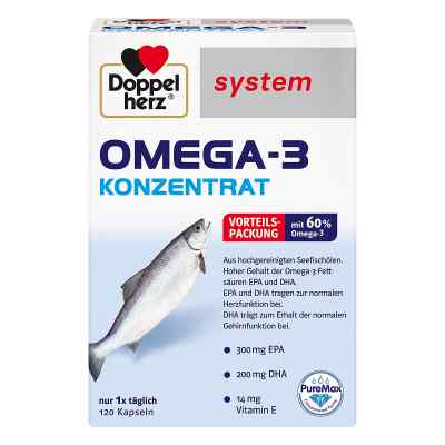 Doppelherz Omega 3 System kapsułki 120 szt. od Queisser Pharma GmbH & Co. KG PZN 07625016