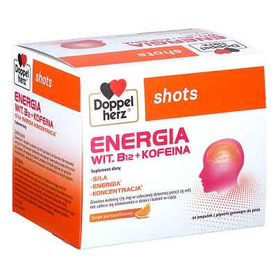 Doppelherz shots ENERGIA ampułki 20 od PZN 08304482