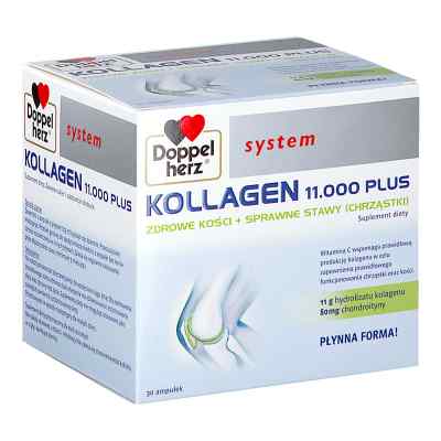 Doppelherz System Kollagen 11.000 PLUS ampułki 30  od QUEISSER PHARMA GMBH & CO. PZN 08303543