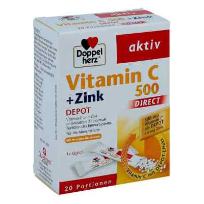 Doppelherz Vitamin C 500+zink Depot direct saszetki 20 szt. od Queisser Pharma GmbH & Co. KG PZN 11174312