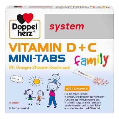Doppelherz Witamina D+c mini tabletki Family System