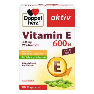 Doppelherz Witamina E 600 N kapsułki 80 szt. od Queisser Pharma GmbH & Co. KG PZN 10057828