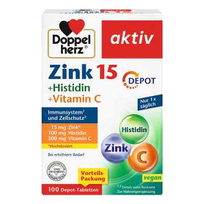 Doppelherz Zink+histidin tabletki 100 szt. od Queisser Pharma GmbH & Co. KG PZN 16942951