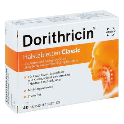 Dorithricin Classic 0,5mg/1,0mg/1,5mg tabletki na gardło 40 szt. od MEDICE Arzneimittel Pütter GmbH& PZN 07727946