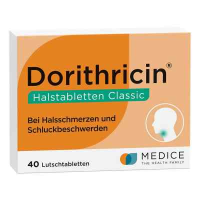 Dorithricin Classic 0,5mg/1,0mg/1,5mg tabletki na gardło 40 szt. od MEDICE Arzneimittel Pütter GmbH&Co.KG PZN 07727946