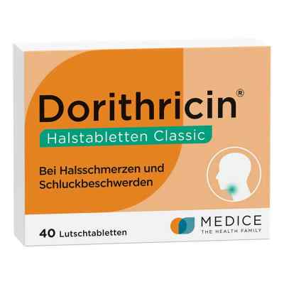 Dorithricin Classic 0,5mg/1,0mg/1,5mg tabletki na gardło 40 szt. od MEDICE Arzneimittel Pütter GmbH& PZN 07727946