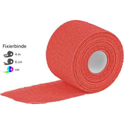 Dracoelfi haft color Fixierbinde 4mx6cm rot