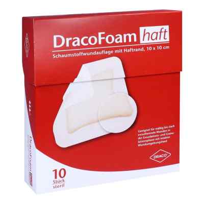 Dracofoam Haft Schaumstoff Wundauflage 10x10cm