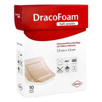 Dracofoam Haft sensitiv 7,5x7,5cm opatrunek