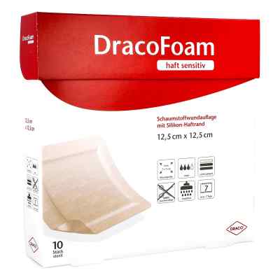Dracofoam Haft sensitiv Schaumst.wund.12,5x12,5cm