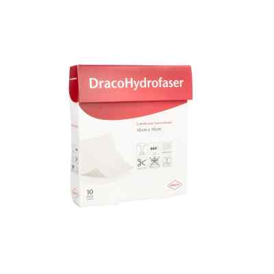 Dracohydrofaser 10x10 cm gelbildender Faserverband