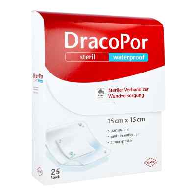 Dracopor waterproof Wundverband 15x15 cm steril