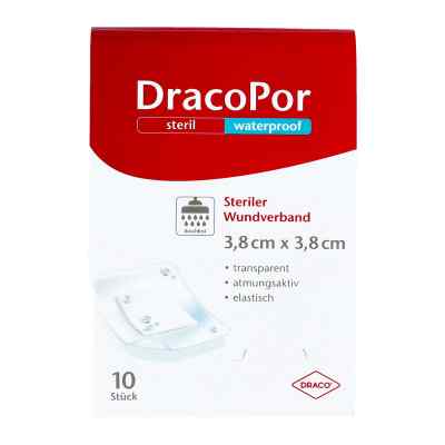 Dracopor waterproof Wundverband 3,8x3,8 cm steril
