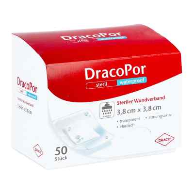 Dracopor waterproof Wundverband 3,8x3,8 cm steril