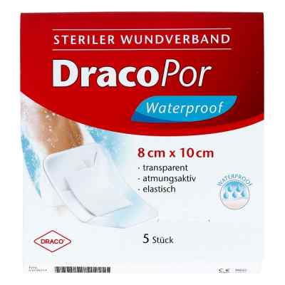 Dracopor wodoodporny jałowy opatrunek na ranę 8x10 cm