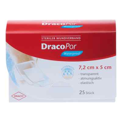 Dracopor wodoodporny opatrunek na rany sterylny 5x7,2 cm