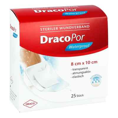 Dracopor wodoodporny opatrunek na rany sterylny 8x10 cm