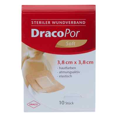 Dracopor Wundverband 3,8x3,8 cm steril hautfarben
