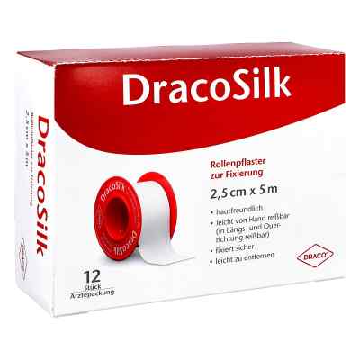 Dracosilk Rollenpflaster 2,5 cmx5 m ohne Schutzring