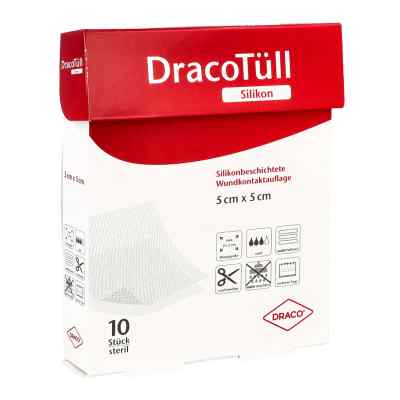 Dracotuell Sil.5x5 cm Silikonbes.wundkont. Aufl.