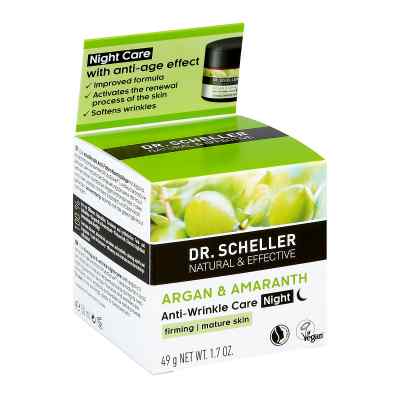 Dr.scheller Argan&amaranth Anti-falten Pfl.nacht 50 ml od BCG Baden-Baden Cosmetics Group  PZN 14064305