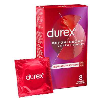 Durex Gefühlsecht Extra Feucht Kondome 8 szt. od Reckitt Benckiser Deutschland GmbH PZN 18304120