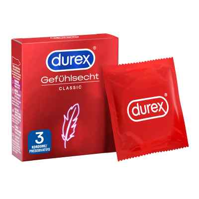 Durex Gefuehlsecht Kondome 3 szt. od Reckitt Benckiser Deutschland Gm PZN 01689357