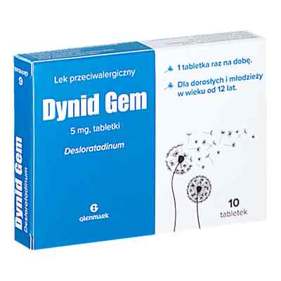 Dynid Gem 5 mg tabletki 10  od GLENMARK PHARMACEUTICALS S.R.O. PZN 08303727