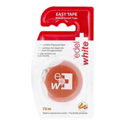 Edelwhite Dentaltape waxed Zahnseide 70 m 1 szt. od APO Team GmbH PZN 06847832