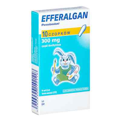 Efferalgan czopki 300 mg 10  od UPSA LABORATOIRES PZN 08303397