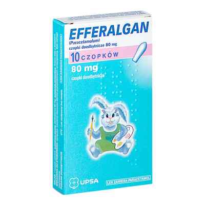 Efferalgan czopki 80 mg 10  od UPSA LABORATOIRES PZN 08303396