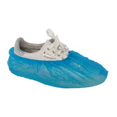 Einmal Ueberschuhe Kunststoff blau