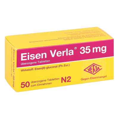 Eisen Verla 35 mg überzogene Tabletten 50 szt. od Verla-Pharm Arzneimittel GmbH &  PZN 11163892