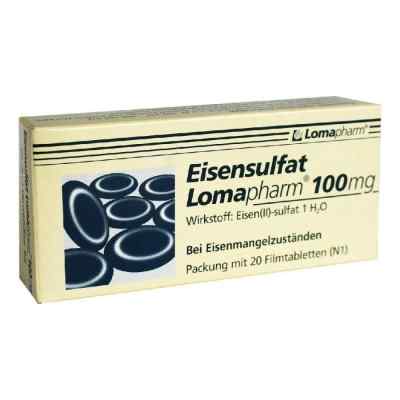 Eisensulfat Lomapharm 100 mg Filmtabl. 20 szt. od LOMAPHARM GmbH PZN 01713417